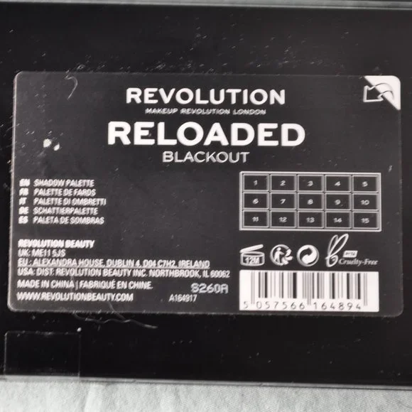 THREE eyeshadow palettes UNUSED Revolution london newtrals 2, blackout (C66)